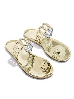 NWOT Casual Toe Loop Detailing Jelly Slippers